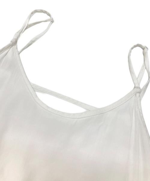 Loungedress（ラウンジドレス）Loungedress (ラウンジドレス) サテンティアードキャミワンピース ホワイト サイズ:FREEの古着・服飾アイテム