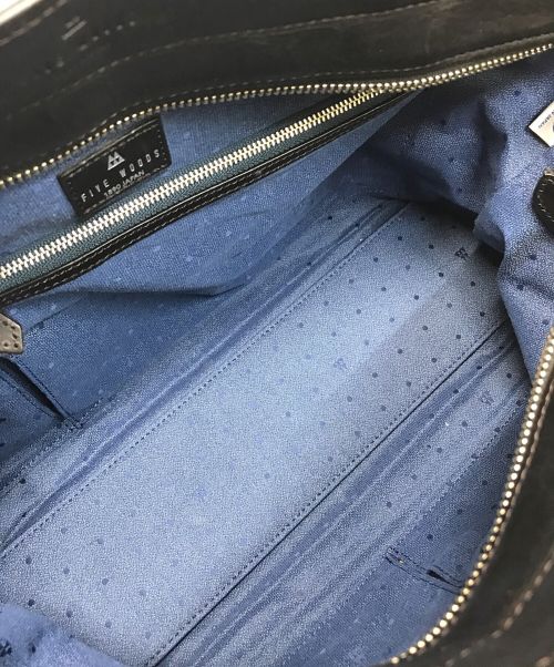 FIVEWOODS（ファイブウッズ）FIVEWOODS (ファイブウッズ) プラトウ レザートートM ブラックの古着・服飾アイテム