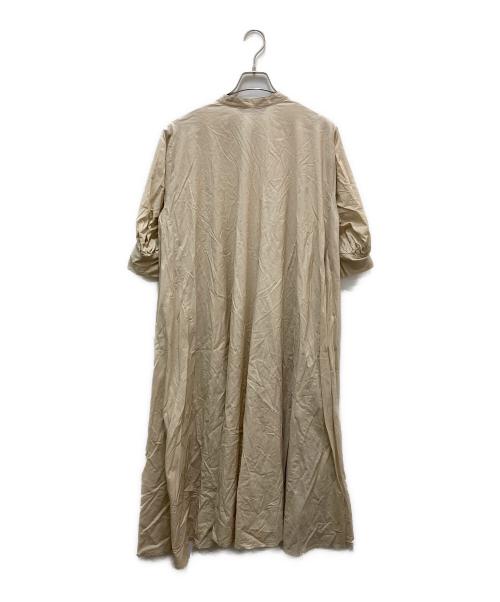 mizuiro-ind（ミズイロインド）mizuiro-ind (ミズイロインド) シャツワンピース ベージュ サイズ:不明(実寸参照)の古着・服飾アイテム