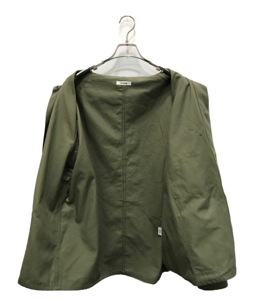 INTERIM（インテリム）INTERIM (インテリム) andPheb 別注 ハイパービッグ オーガニックコットン ヘリンボーンツイル ユーティリティー ジャケット カーキ サイズ:FREEの古着・服飾アイテム
