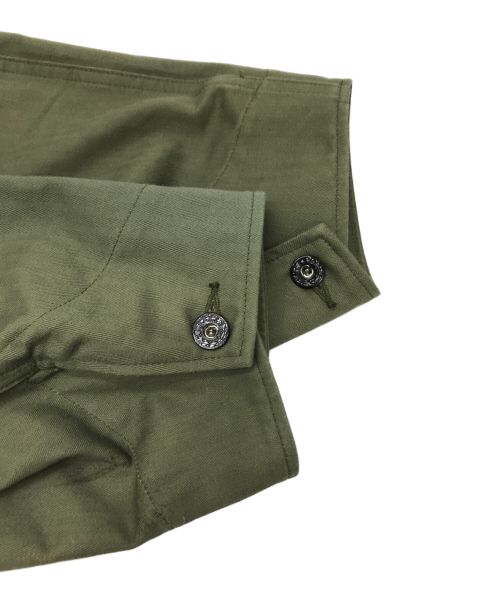 INTERIM（インテリム）INTERIM (インテリム) andPheb 別注 ハイパービッグ オーガニックコットン ヘリンボーンツイル ユーティリティー ジャケット カーキ サイズ:FREEの古着・服飾アイテム