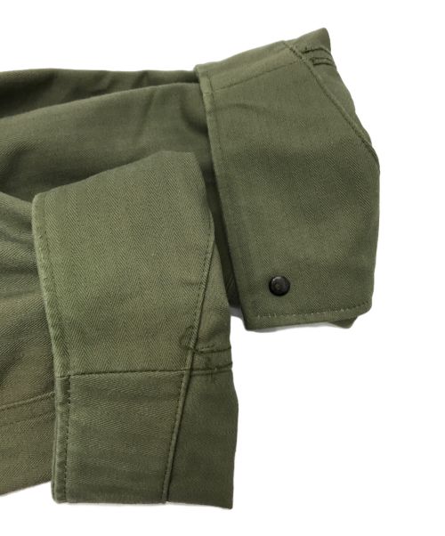 INTERIM（インテリム）INTERIM (インテリム) andPheb 別注 ハイパービッグ オーガニックコットン ヘリンボーンツイル ユーティリティー ジャケット カーキ サイズ:FREEの古着・服飾アイテム