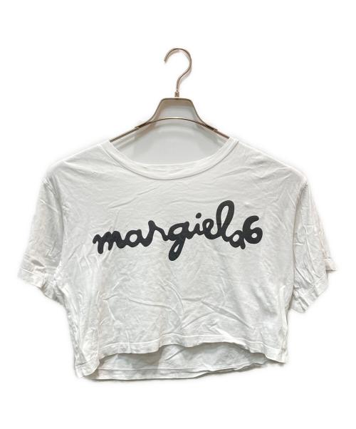 MM6 Maison Margiela（エムエムシックスメゾンマルジェラ）MM6 Maison Margiela (エムエムシックスメゾンマルジェラ) クロップドTシャツ ホワイト サイズ:Sの古着・服飾アイテム