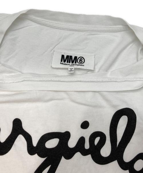 MM6 Maison Margiela（エムエムシックスメゾンマルジェラ）MM6 Maison Margiela (エムエムシックスメゾンマルジェラ) クロップドTシャツ ホワイト サイズ:Sの古着・服飾アイテム