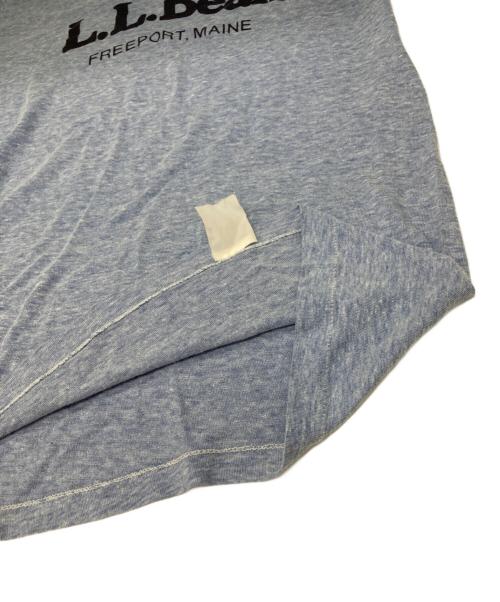 L.L.Bean（エルエルビーン）L.L.Bean (エルエルビーン) Hanes (ヘインズ) リンガーTシャツ ブルー サイズ:Mの古着・服飾アイテム