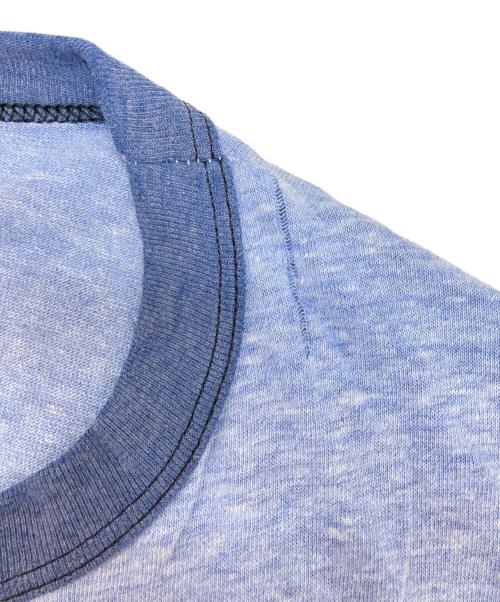 L.L.Bean（エルエルビーン）L.L.Bean (エルエルビーン) Hanes (ヘインズ) リンガーTシャツ ブルー サイズ:Mの古着・服飾アイテム