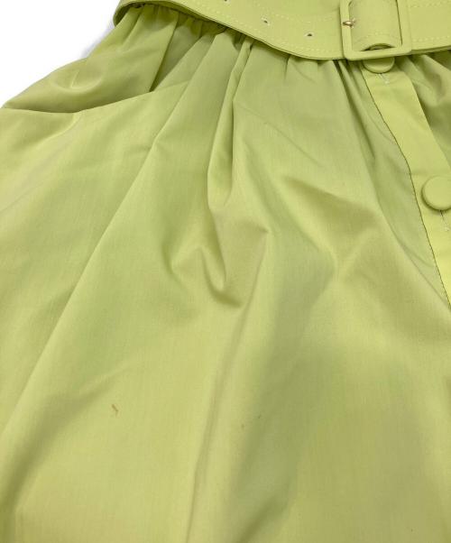 Pinky & Dianne（ピンキーアンドダイアン）Pinky & Dianne (ピンキーアンドダイアン) [大人百花コラボ] コンビワンピース グリーン×ホワイト サイズ:36の古着・服飾アイテム