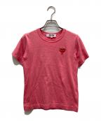 PLAY COMME des GARCONSプレイコムデギャルソン）の古着「Tシャツ」｜ピンク