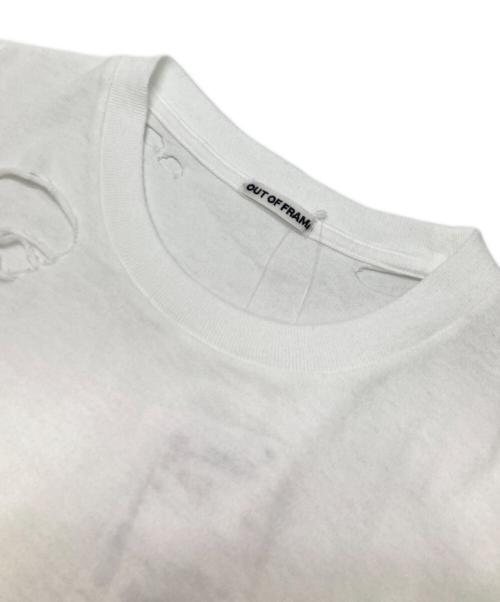 OUT OF FRAME（アウトオブフレーム）OUT OF FRAME (アウトオブフレーム) エイジングダメージT ホワイト サイズ:FREE 未使用品の古着・服飾アイテム