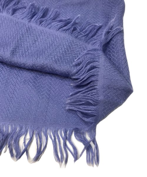 HERMES（エルメス）HERMES (エルメス) エクスリブリス 筒型 カシミヤシルクストール ネイビーの古着・服飾アイテム