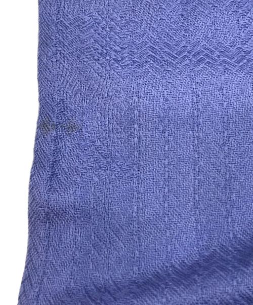 HERMES（エルメス）HERMES (エルメス) エクスリブリス 筒型 カシミヤシルクストール ネイビーの古着・服飾アイテム