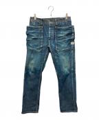 SASSAFRASササフラス）の古着「フォールリーフパンツ」｜インディゴ