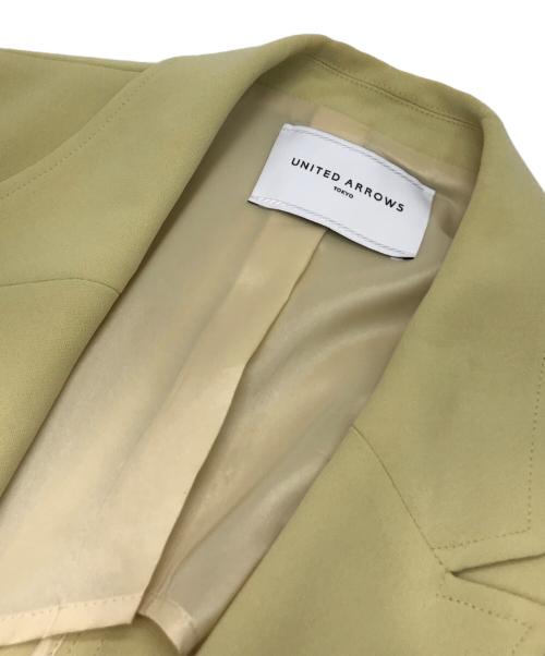 UNITED ARROWS TOKYO（ユナイテッドアローズトウキョウ）UNITED ARROWS TOKYO (ユナイテッドアローズトウキョウ) SOFT ダブルブレストブレザージャケット イエロー サイズ:38の古着・服飾アイテム