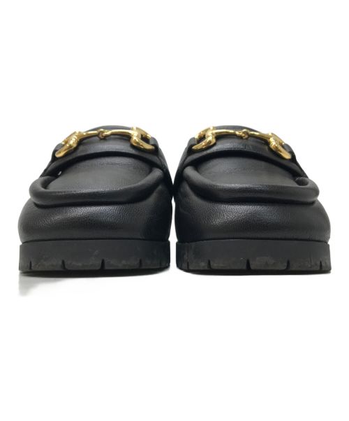 GUCCI（グッチ）GUCCI (グッチ) ホースビットミュール ブラック サイズ:35 1/2の古着・服飾アイテム