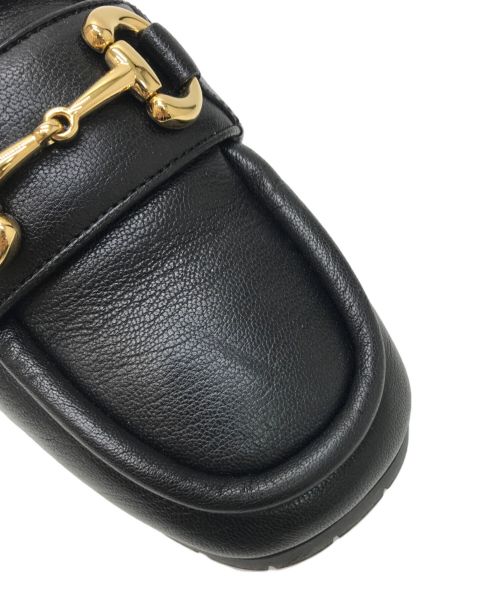 GUCCI（グッチ）GUCCI (グッチ) ホースビットミュール ブラック サイズ:35 1/2の古着・服飾アイテム