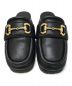 中古・古着 GUCCI (グッチ) ホースビットミュール ブラック サイズ:35 1/2：38000円