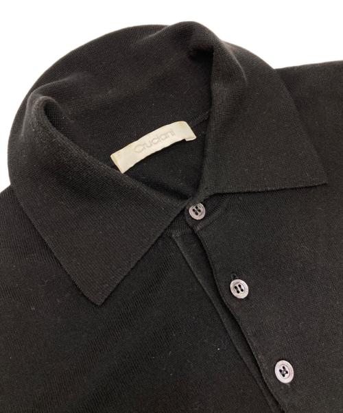 Cruciani（クルチアーニ）CRUCIANI (クルチアーニ) コットンニットポロシャツ ブラック サイズ:48の古着・服飾アイテム