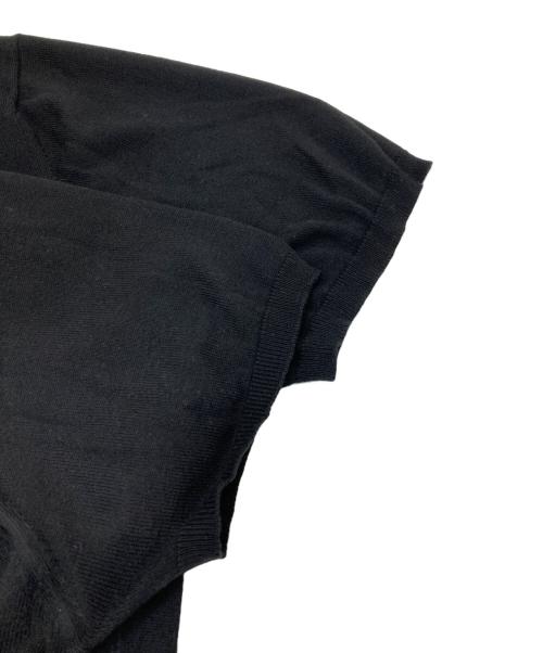 Cruciani（クルチアーニ）CRUCIANI (クルチアーニ) コットンニットポロシャツ ブラック サイズ:48の古着・服飾アイテム