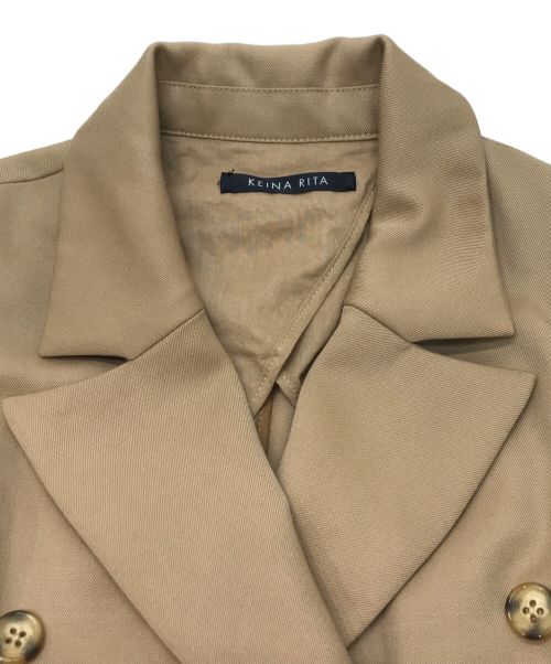 KEINA RITA（ケイナ リタ）KEINA RITA (ケイナ リタ) チェスターデザインワンピース ベージュ サイズ:FREEの古着・服飾アイテム