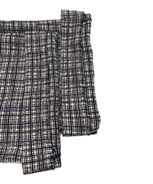 GUCCI（グッチ）GUCCI (グッチ) チェックツイード キュロットパンツ ネイビー サイズ:42の古着・服飾アイテム
