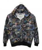 A BATHING APEア ベイシング エイプ）の古着「floral camo hooded jacket」｜グレー
