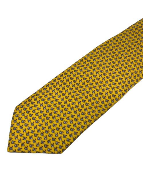 HERMES（エルメス）HERMES (エルメス) ネクタイ イエロー サイズ:-の古着・服飾アイテム