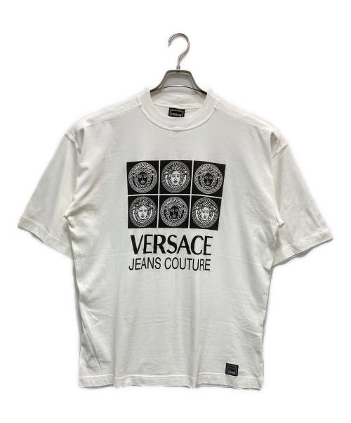 VERSACE JEANS COUTURE（ヴェルサーチ ジーンズクチュール）VERSACE JEANS COUTURE (ヴェルサーチ ジーンズクチュール) ヴィンテージTシャツ ホワイト サイズ:Lの古着・服飾アイテム