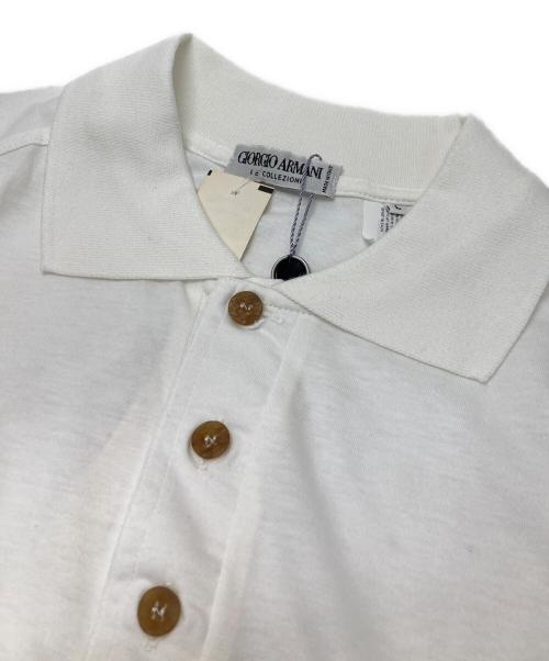 GIORGIO ARMANI（ジョルジョアルマーニ）GIORGIO ARMANI (ジョルジョアルマーニ) ポロシャツ ホワイト サイズ:Lの古着・服飾アイテム
