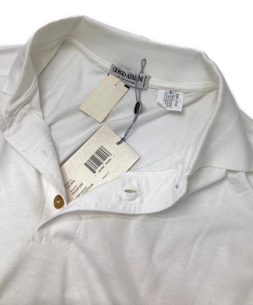 GIORGIO ARMANI（ジョルジョアルマーニ）GIORGIO ARMANI (ジョルジョアルマーニ) ポロシャツ ホワイト サイズ:Lの古着・服飾アイテム