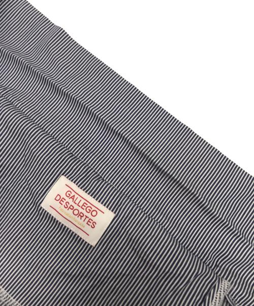 GALLEGO DESPORTES（ギャレゴデスポート）GALLEGO DESPORTES (ギャレゴデスポート) ストライプシャツプルオーバー ブルー サイズ:不明（実寸参照）の古着・服飾アイテム