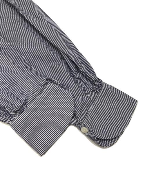 GALLEGO DESPORTES（ギャレゴデスポート）GALLEGO DESPORTES (ギャレゴデスポート) ストライプシャツプルオーバー ブルー サイズ:不明（実寸参照）の古着・服飾アイテム