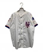 STARTERスターター）の古着「ベースボールシャツ」｜ブルー×ホワイト