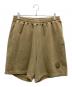 A BATHING APE（ア ベイシング エイプ）の古着「embroidered-logo cotton shorts / エンブロイダードロゴコットンショーツ」｜ベージュ