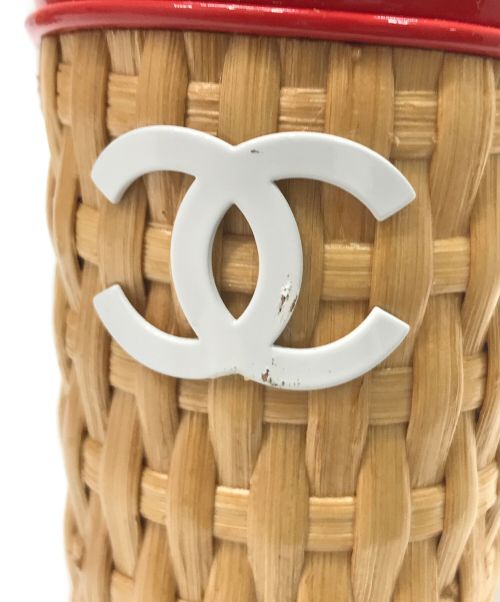 CHANEL（シャネル）CHANEL (シャネル) ココマークウェッジソールサンダル レッド サイズ:35Cの古着・服飾アイテム