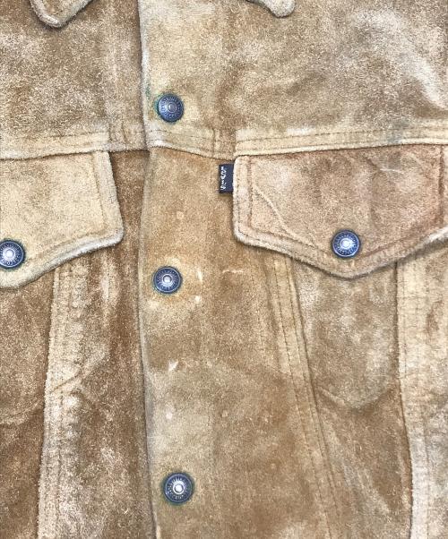 LEVI'S（リーバイス）LEVI'S (リーバイス) スウェードトラッカージャケット ブラウン サイズ:不明の古着・服飾アイテム
