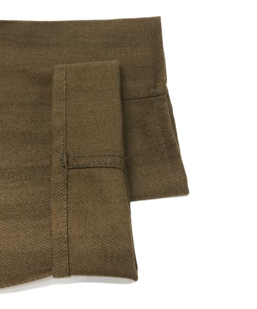 LEVI'S（リーバイス）LEVI'S (リーバイス) ヘリンボーンスタプレパンツ ブラウン サイズ:不明（実寸参照）の古着・服飾アイテム