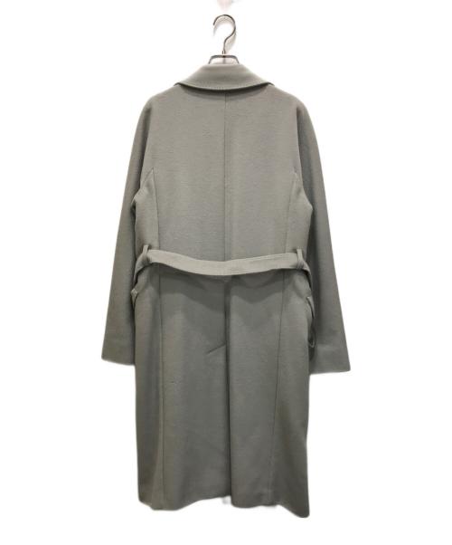 MaxMara（マックスマーラ）MaxMara (マックスマーラ) カシミヤ混ヴァージンウールコート グレー サイズ:42の古着・服飾アイテム
