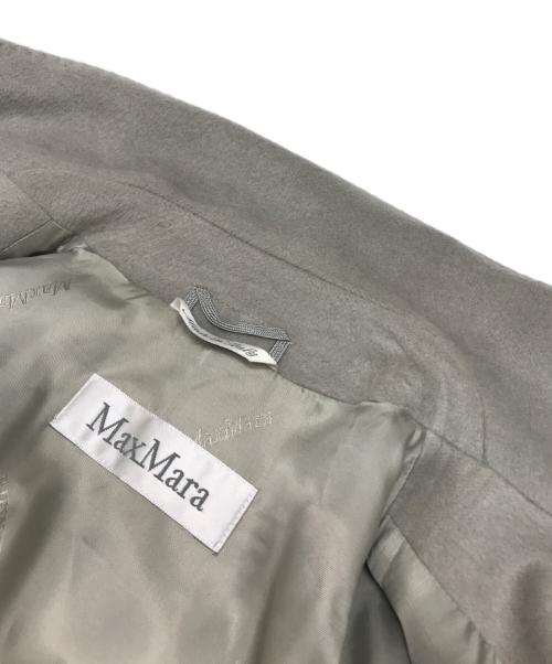 MaxMara（マックスマーラ）MaxMara (マックスマーラ) カシミヤ混ヴァージンウールコート グレー サイズ:42の古着・服飾アイテム