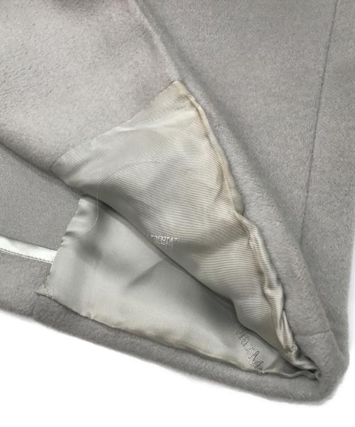 MaxMara（マックスマーラ）MaxMara (マックスマーラ) カシミヤ混ヴァージンウールコート グレー サイズ:42の古着・服飾アイテム