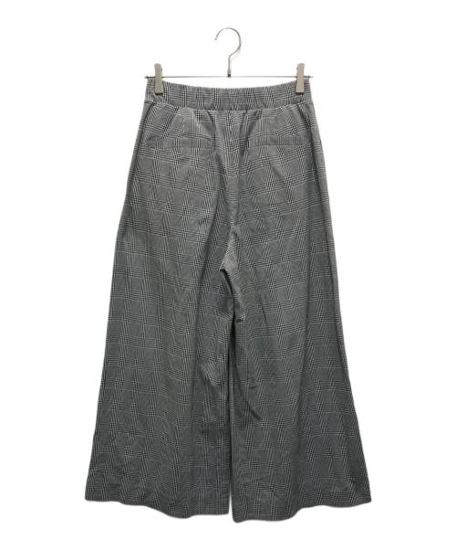 自由区（ジユウク）自由区 (ジユウク) 【洗える】リネンビスコースストレッチワイド パンツ グレー サイズ:38 未使用品の古着・服飾アイテム