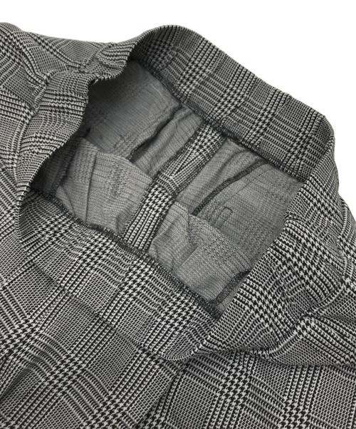 自由区（ジユウク）自由区 (ジユウク) 【洗える】リネンビスコースストレッチワイド パンツ グレー サイズ:38 未使用品の古着・服飾アイテム