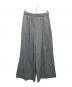 自由区（ジユウク）の古着「【洗える】リネンビスコースストレッチワイド パンツ」｜グレー