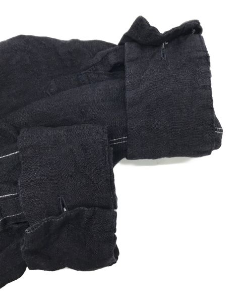 R&D.M.Co-OLDMAN'S TAILOR（オールドマンズテイラー）R&D.M.Co-OLDMAN'S TAILOR (オールドマンズテイラー) リネンシャツワンピ ネイビー サイズ:不明（実寸参照）の古着・服飾アイテム