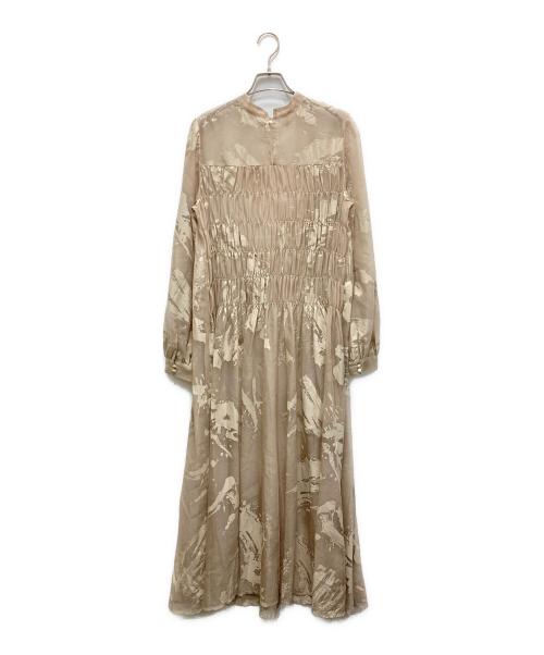 AMeLIE（アメリ）AMeLIE (アメリ) ラバープリントアートシアードレス ブラウン サイズ:Mの古着・服飾アイテム