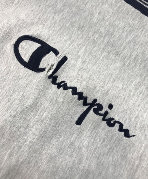 Champion（チャンピオン）Champion (チャンピオン) リバースウィーブスウェット ネイビー×グレー サイズ:Lの古着・服飾アイテム