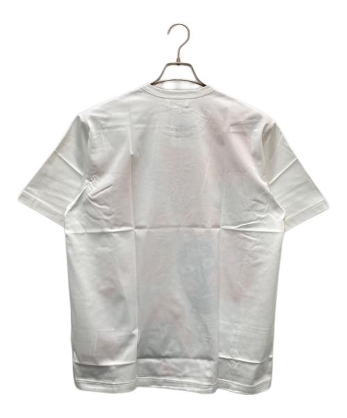 eYe COMME des GARCONS JUNYAWATANABE MAN（アイ コム デ ギャルソン ジュンヤ ワタナベ マン）eYe COMME des GARCONS JUNYAWATANABE MAN (アイ コム デ ギャルソン ジュンヤ ワタナベ マン) REAL REVIEW Tシャツ ホワイト×オレンジ サイズ:L 未使用品の古着・服飾アイテム