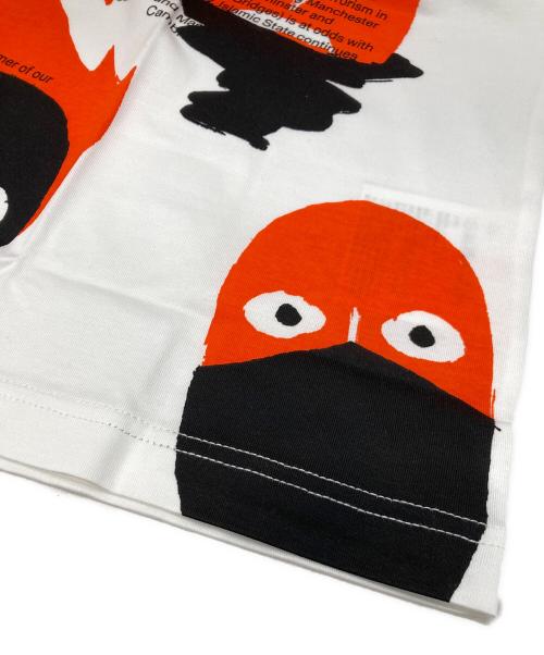eYe COMME des GARCONS JUNYAWATANABE MAN（アイ コム デ ギャルソン ジュンヤ ワタナベ マン）eYe COMME des GARCONS JUNYAWATANABE MAN (アイ コム デ ギャルソン ジュンヤ ワタナベ マン) REAL REVIEW Tシャツ ホワイト×オレンジ サイズ:L 未使用品の古着・服飾アイテム