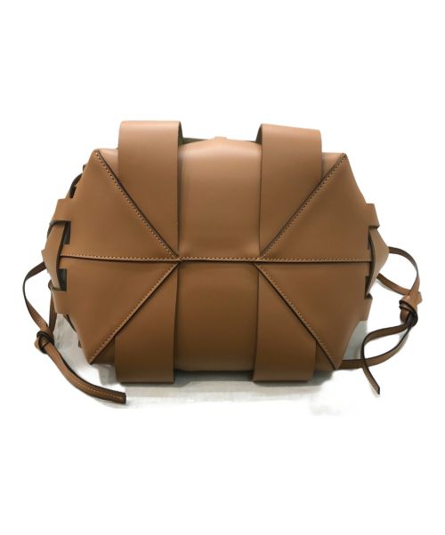 ZANCHETTI（ザンケッティー）ZANCHETTI (ザンケッティー) WOVEN MIDI SHOPPER ブラウンの古着・服飾アイテム