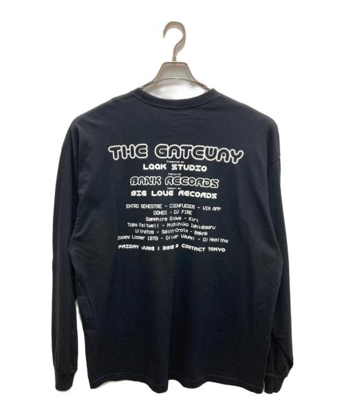 LQQK STUDIO（ルックスタジオ）LQQK STUDIO (ルックスタジオ) ロングスリーブTシャツ ブラック サイズ:XLの古着・服飾アイテム