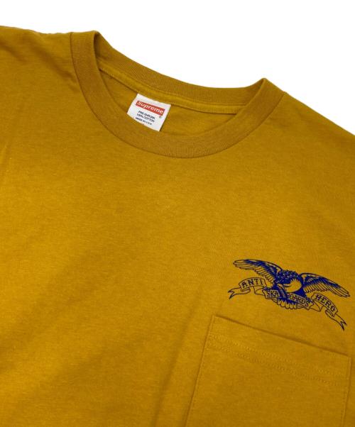 SUPREME（シュプリーム）SUPREME (シュプリーム) ANTIHERO (アンタイヒーロー) Eagle Pocket Tee イエロー サイズ:XLの古着・服飾アイテム